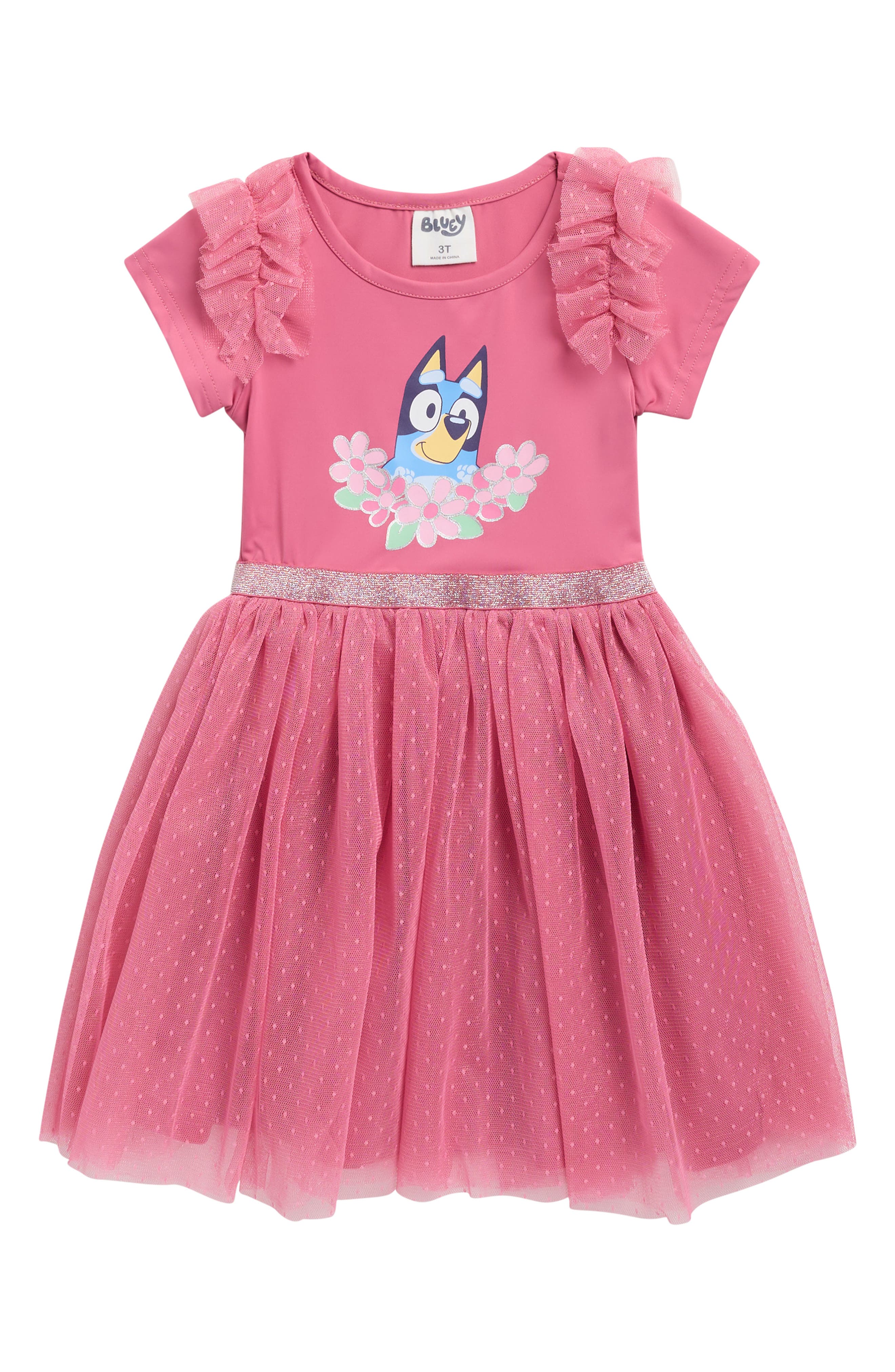 Happy Threads Kids' Bluey Ballerina Tutu Dress