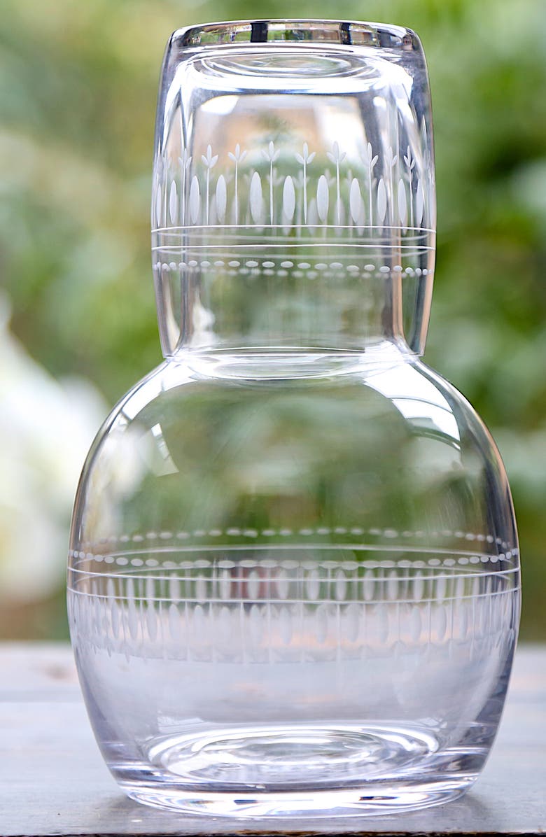 The Vintage List Ovals Carafe & Glass, Alternate, color, Clear