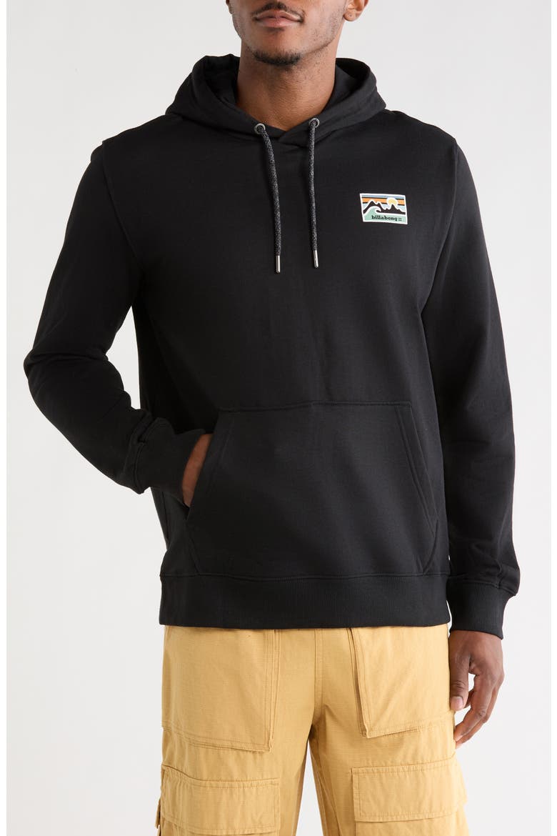 Tuck Graphic Hoodie, Main, color, BLACK BEAUTY