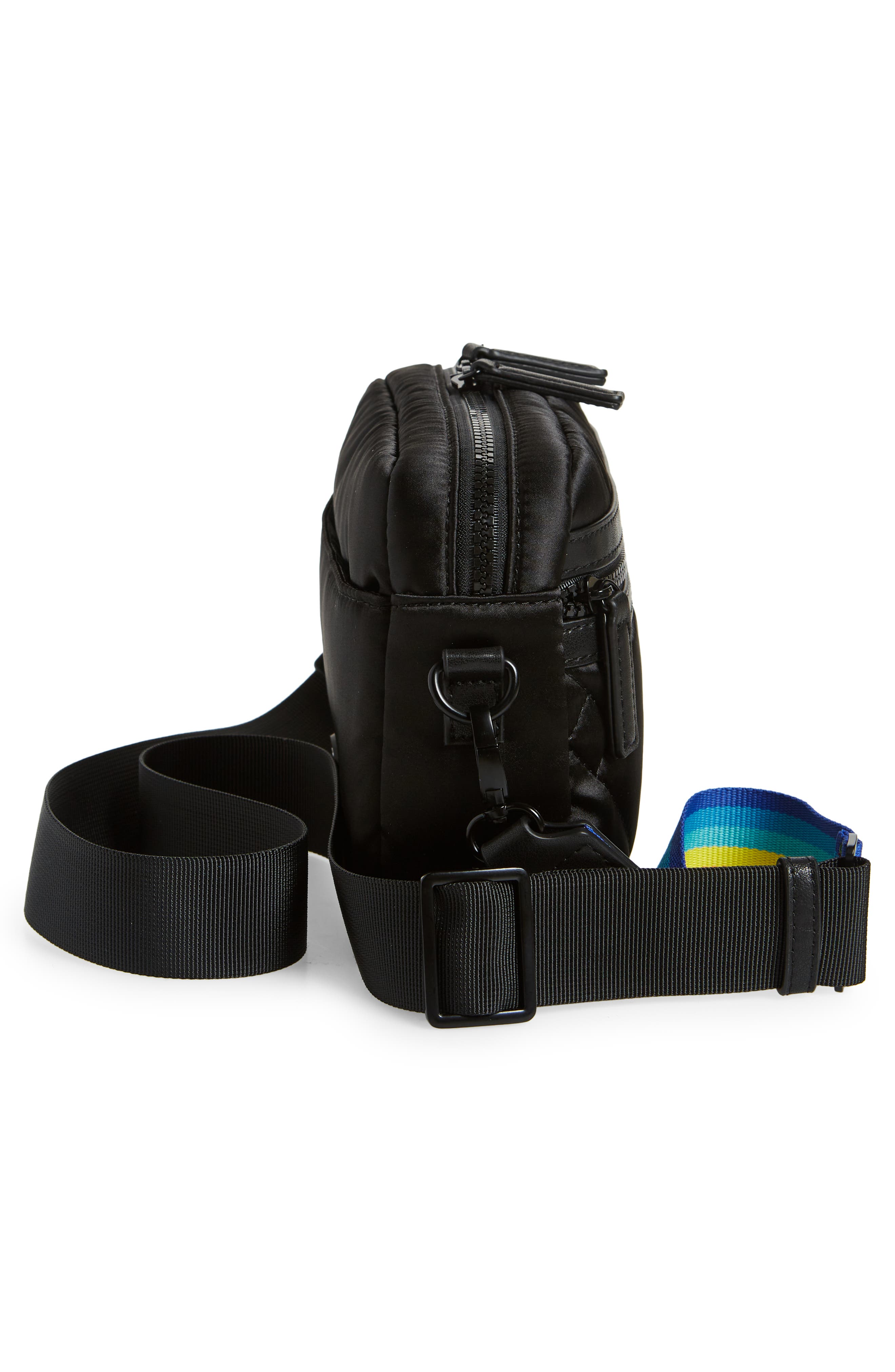 Kurt Geiger London Rainbow Crossbody Bag, Alternate, color, Black