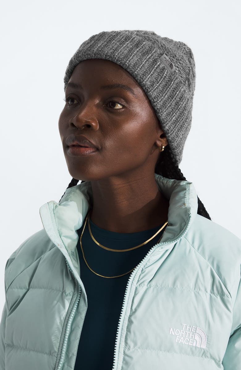 The North Face Oh Mega Beanie, Alternate, color, Tnf Medium Grey Heather