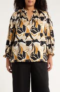 SUGARLIPS Groover Split Neck Satin Top
