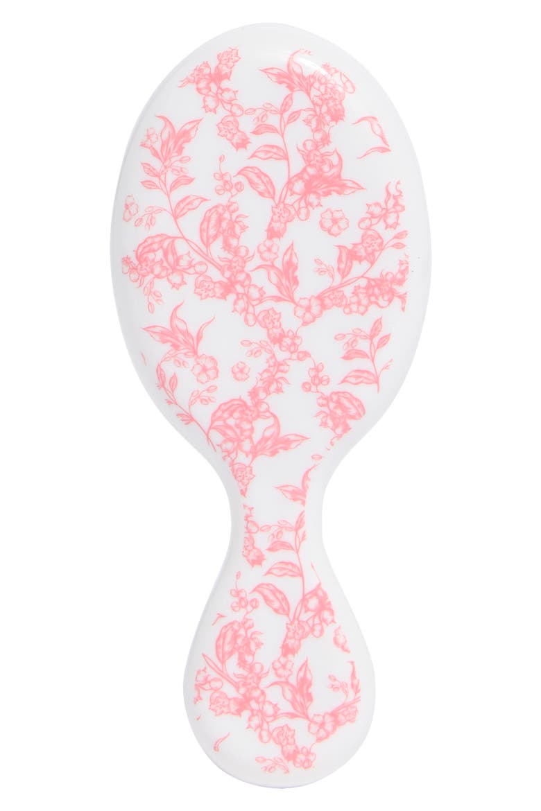 Mini Hair Brush, Alternate, color, PINK TOILE
