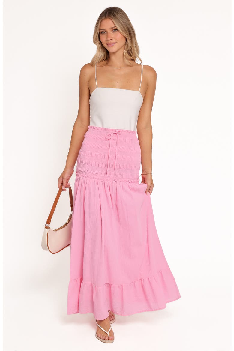 Valerie Drop Waist Maxi Skirt, Alternate, color, PINK