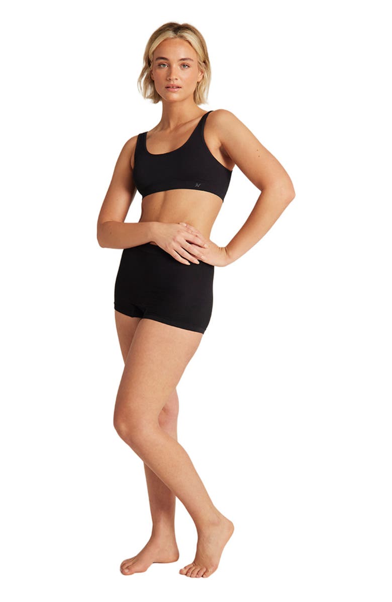 Nudea The Essentials Crop Top - 2 Pack, Alternate, color, Black And Bare 03