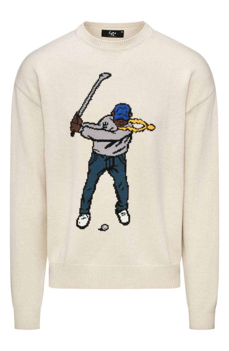 Eastside Golf Swingman Intarsia Crewneck Sweater, Alternate, color, 