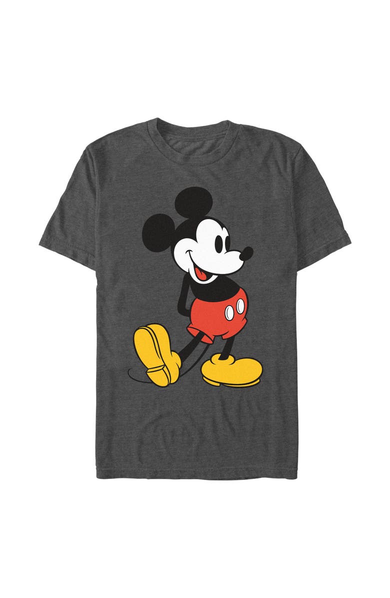 Mickey & Friends Men's Mickey & Friends Large Pose Graphic T-Shirt, Main, color, Charcoal Heather