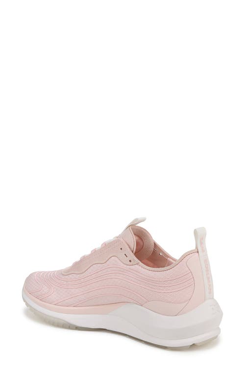 Sam Edelman Miles Lace Up Performance Sneaker Rosewater Mesh In Rosewater