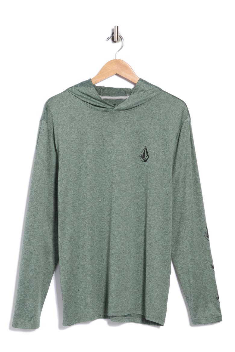 Deathly Stones Hooded Sun Shirt, Alternate, color, LIGHT OLIVE