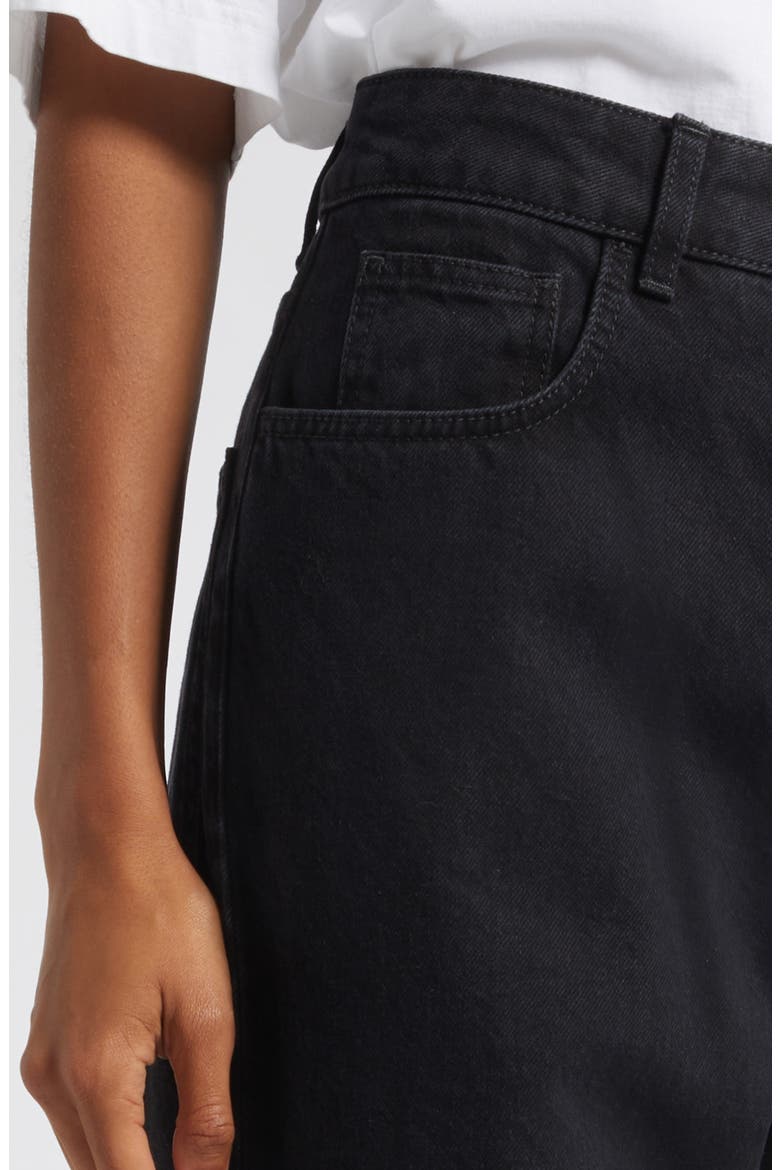 Bruun Baggy Wide Leg Jeans, Alternate, color, BLACK