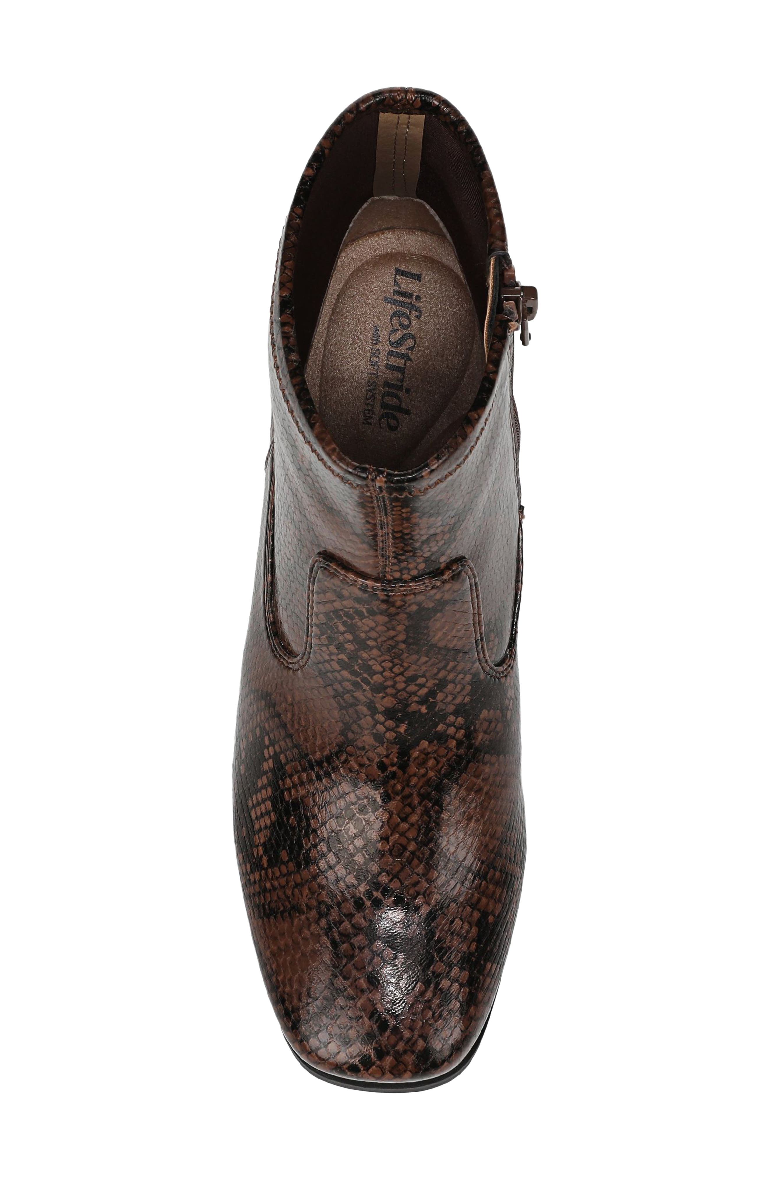Henny Bootie, Alternate, color, DARK BROWN MULTI