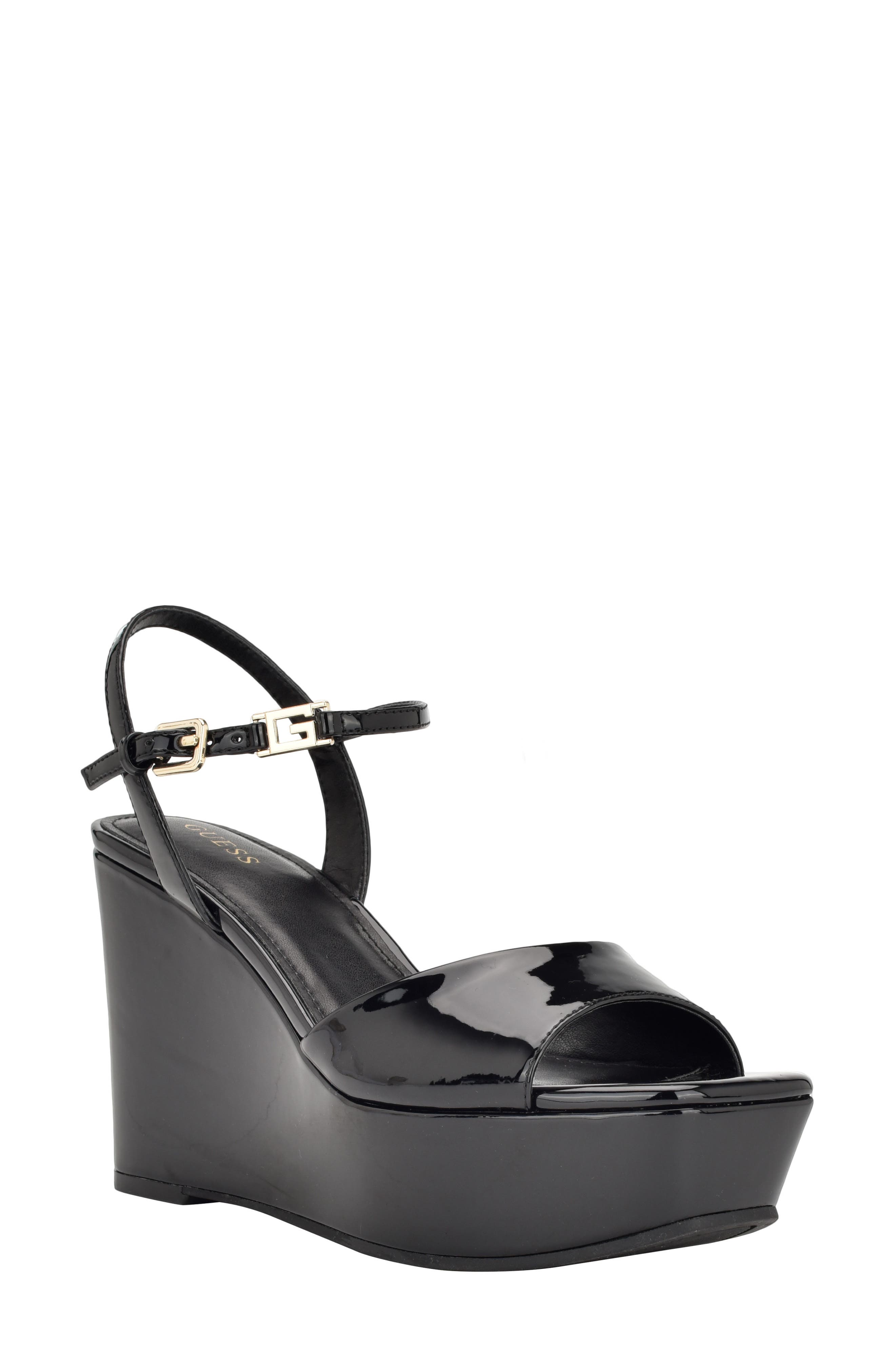 GUESS Zione Platform Wedge Sandal, Main, color, 