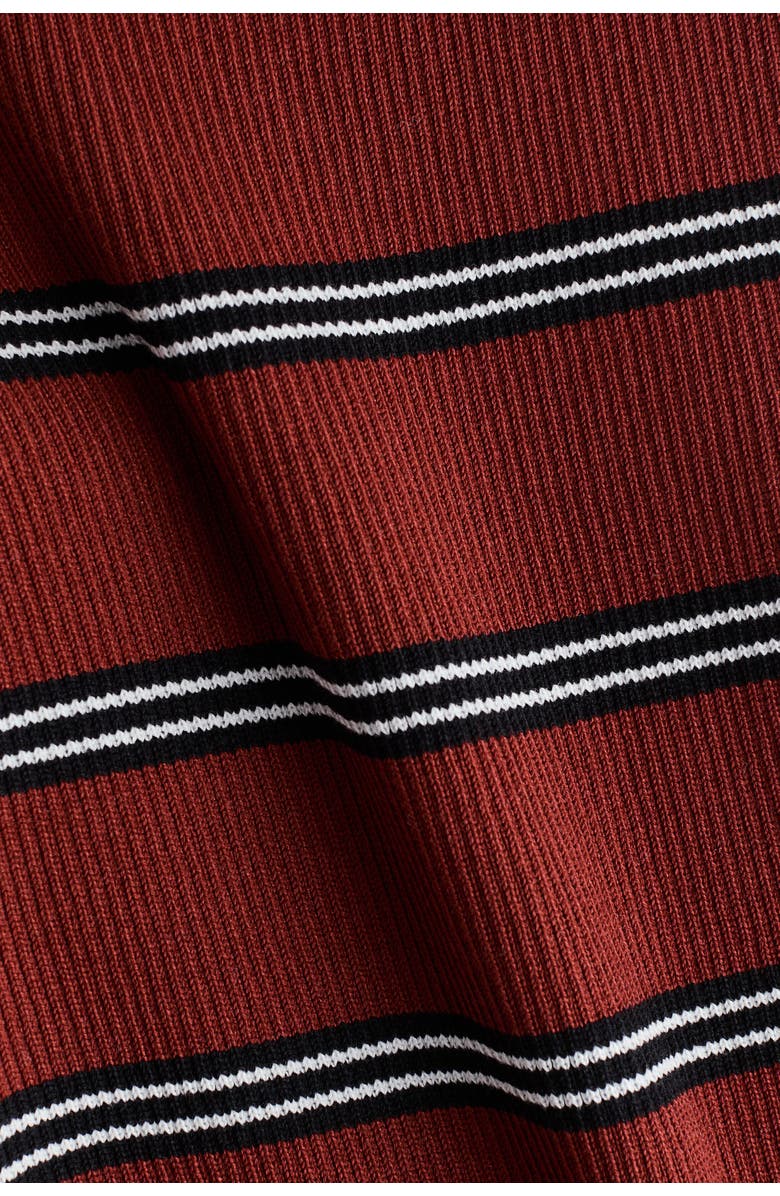 H&M Rib-knit pants, Alternate, color, Dark Red/Striped