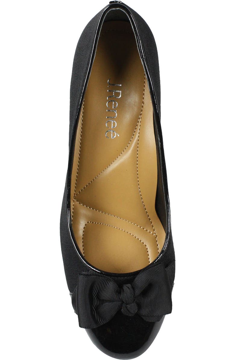 J. Reneé Gelar Bow Cap Toe Pump, Alternate, color,