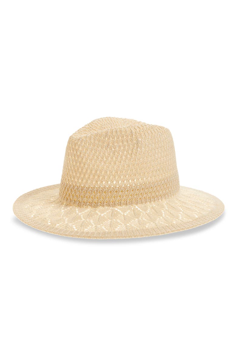 Texture Panama Hat, Main, color, IVORY