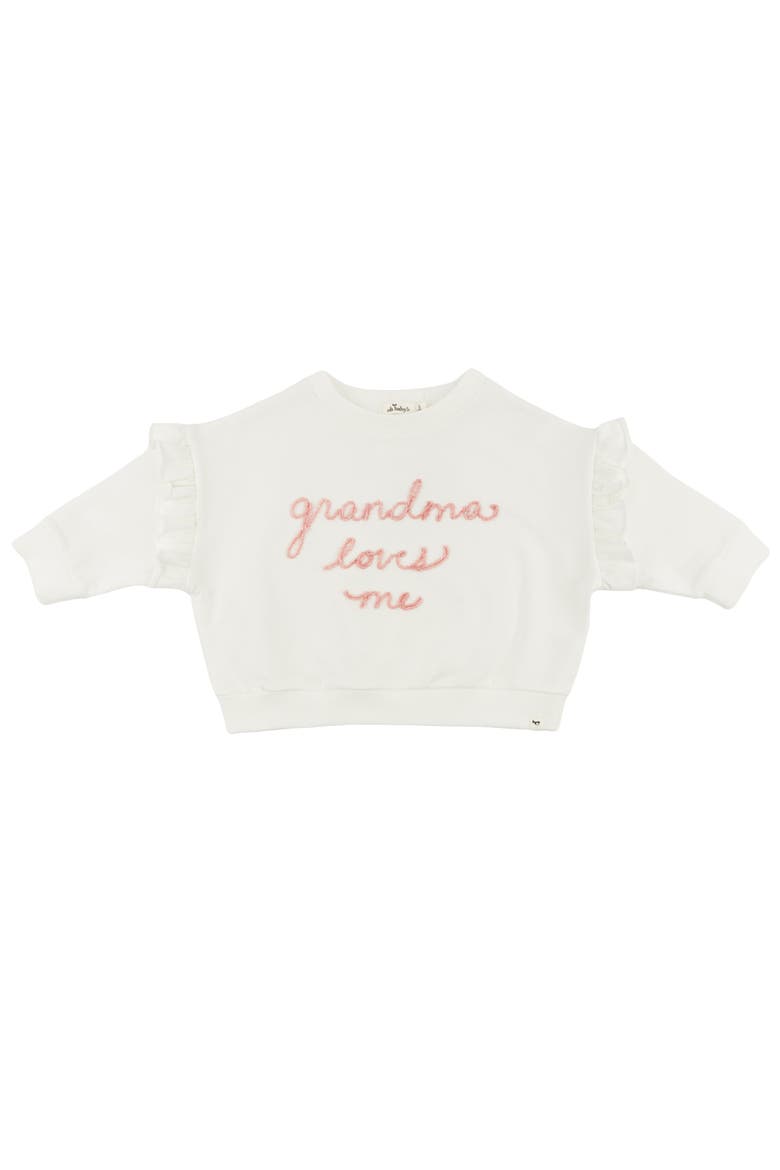Grandma Loves Me Millie Sweatshirt, Alternate, color, Oyster