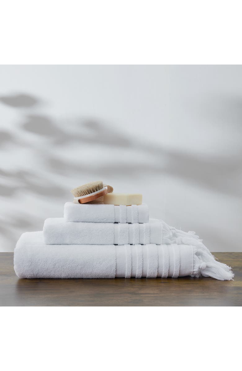 UGG<sup>®</sup> Ava Tied Fringe Hand Towel, Alternate, color,