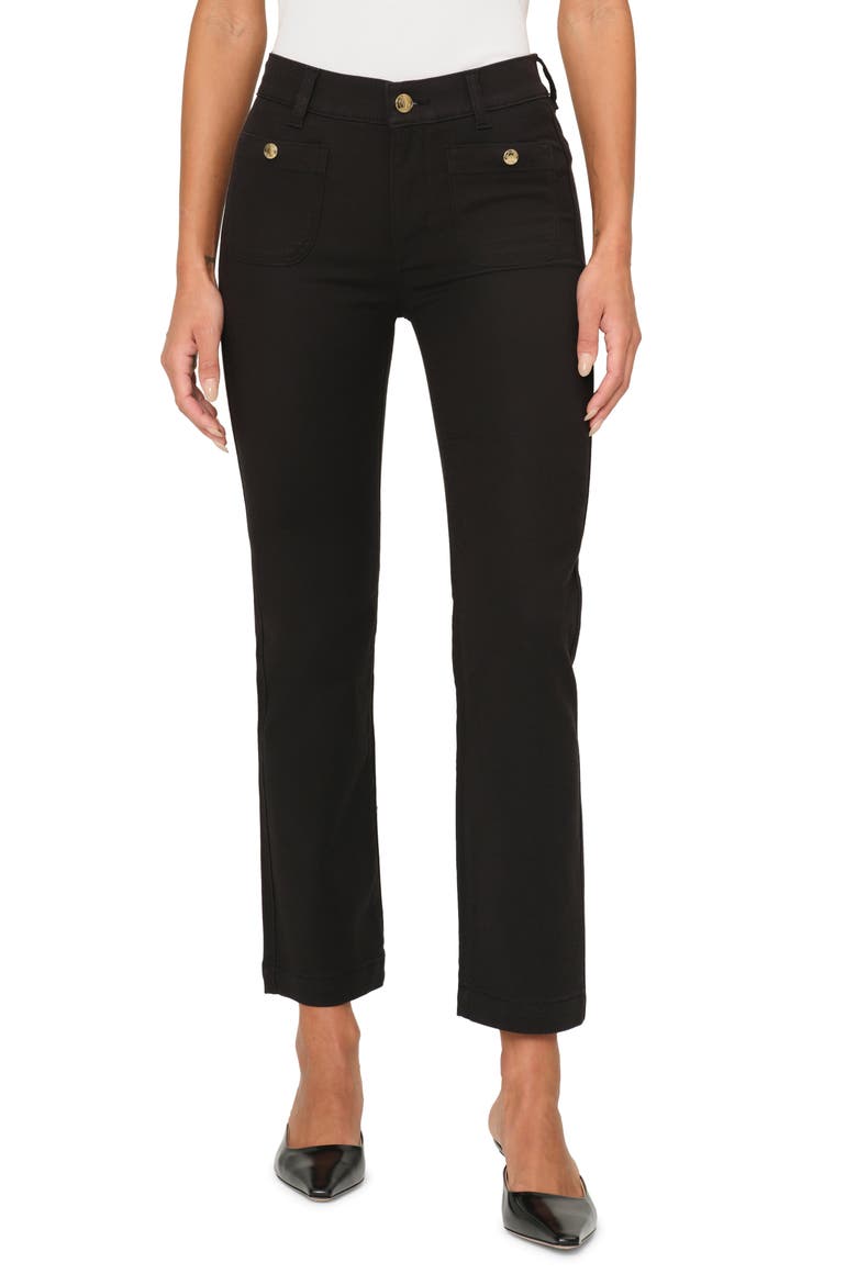 Mara Instasculpt Mid Rise Ankle Straight Leg Jeans, Main, color, BLACK ONYX DYNAMIC