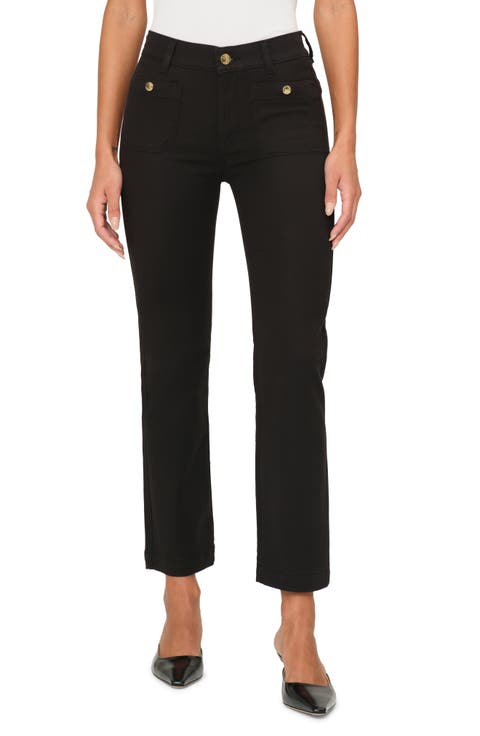 Mara Instasculpt Mid Rise Ankle Straight Leg Jeans (Black Onyx Dynamic)