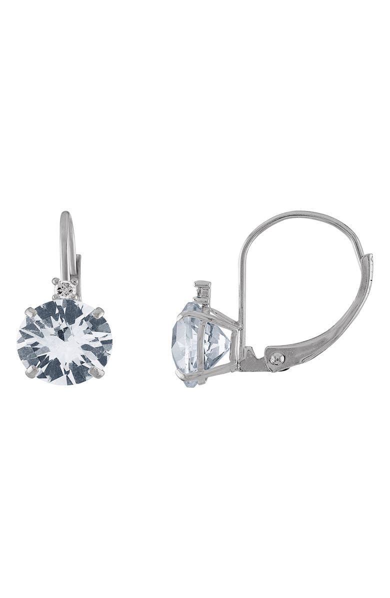 FUZION CREATIONS Stone & Diamond Drop Earrings - 0.065ct., Main, color,