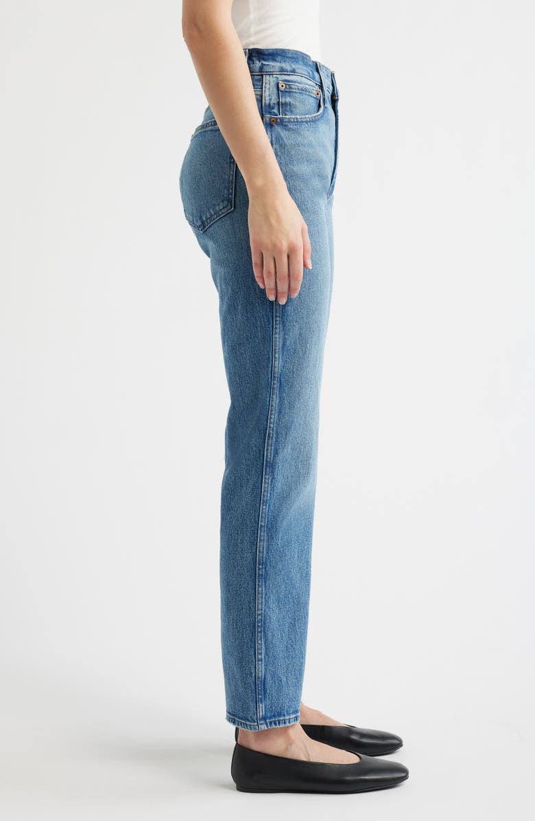 Madewell The Longline Straight Leg Jeans, Alternate, color, Pickett Wash