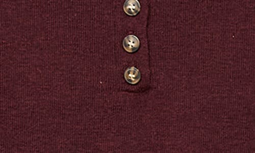 Vero Moda Marina Elbow Sleeve Polo Sweater In Burgundy