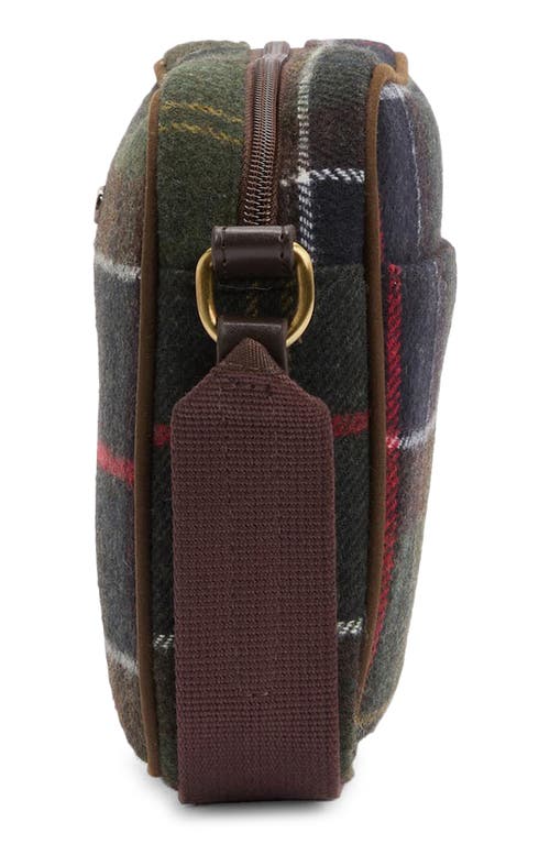 Barbour Culross Tartan Plaid Wool Blend Crossbody Bag In Multi