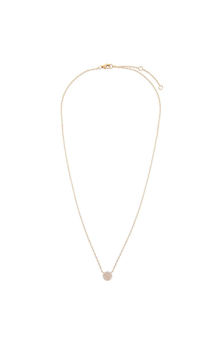 BY ADINA EDEN Diamond Pave Disc Pendant Necklace 14K, Alternate, color, 