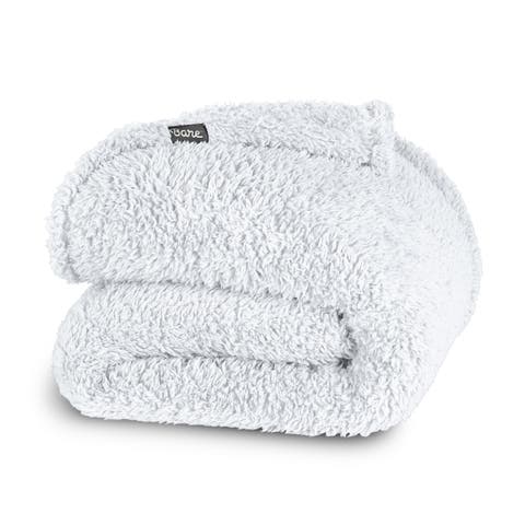 Solid Faux Shearling Blanket