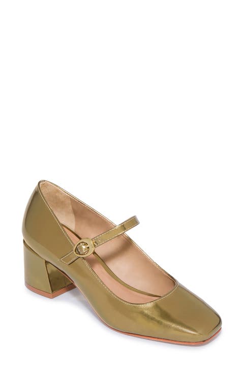 Ancona Block Heel Mary Jane Pump (Women)