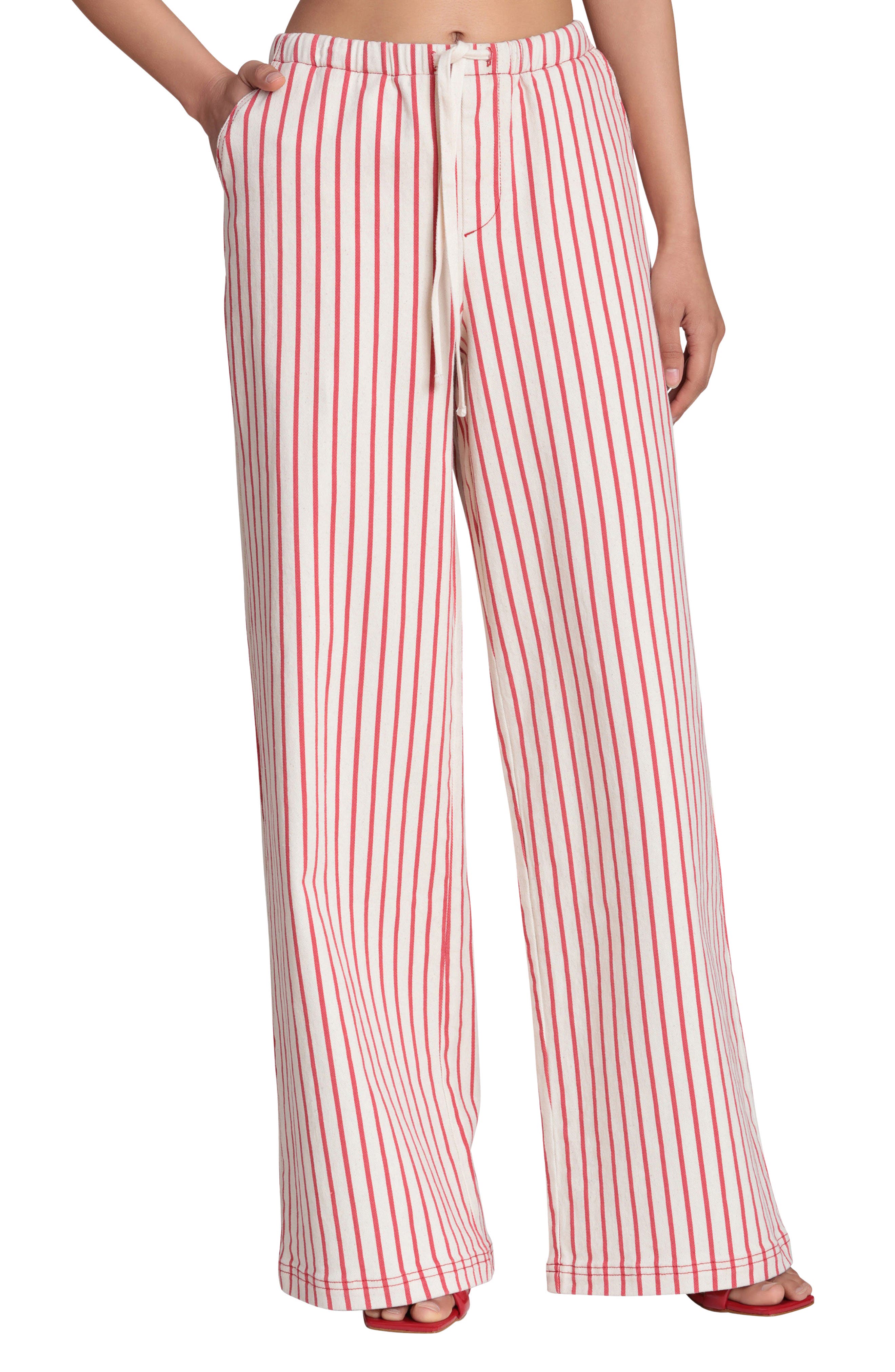 selected CREAM-RED STRIPE