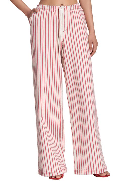 Stripe Tie Waist Pants