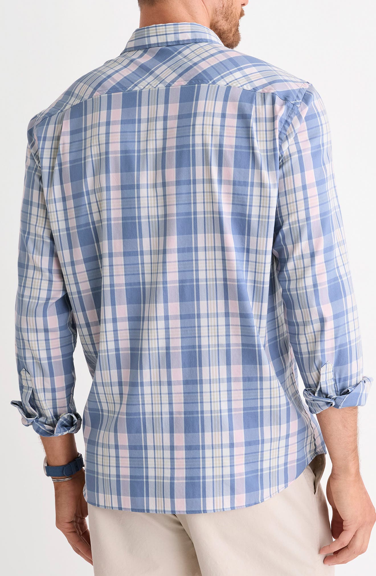 Beachcomber Plaid Performance Button-Up Shirt - image 2