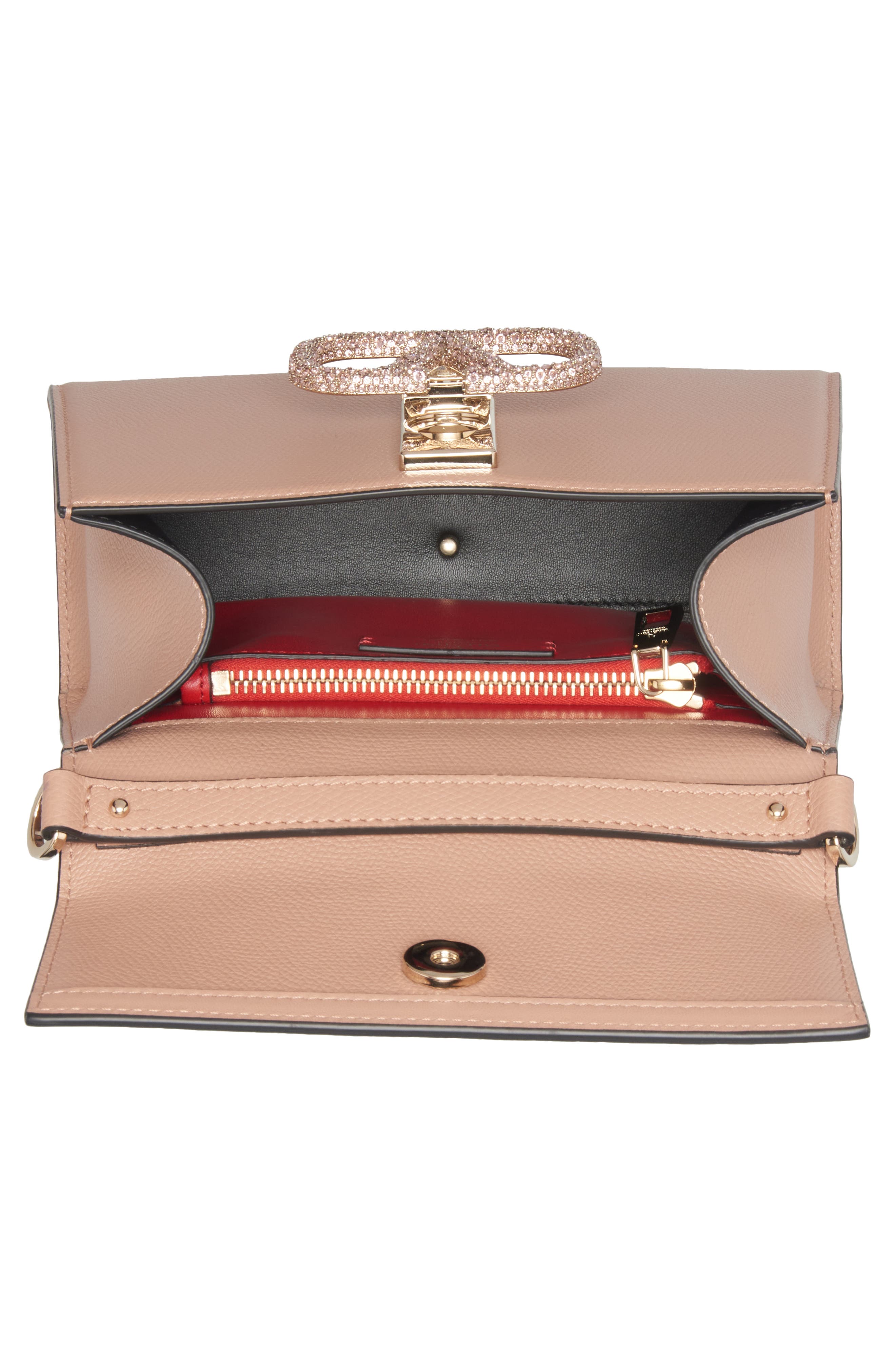 Valentino Garavani Small VSling Leather Top Handle Bag, Alternate, color, 