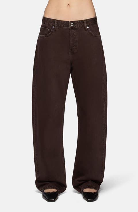 Shifter Bowed Luca Mid Waist Wide Leg Jeans