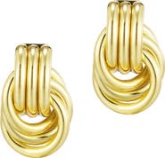 Adornia Doorknocker Stud Earrings