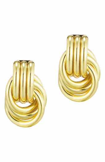 Adornia Doorknocker Stud Earrings