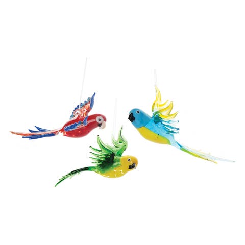 Bird Christmas Tree Ornaments Set of 3