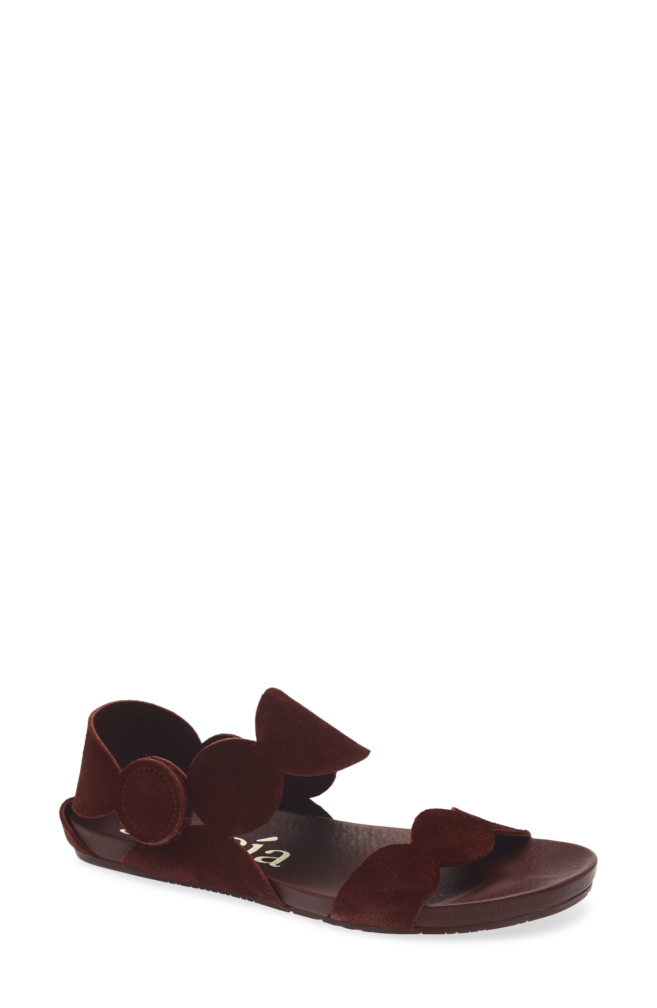 Pedro Garcia Jeanne Ankle Strap Sandal, Main, color, Brunette Castoro