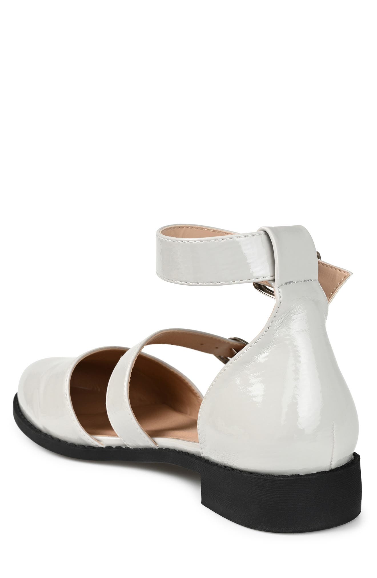 Journee Collection Constance Buckle Sandal - Wide Width, Alternate, color, Grey