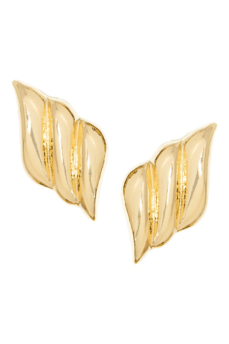 Wing Stud Earrings, Main, color, GOLD