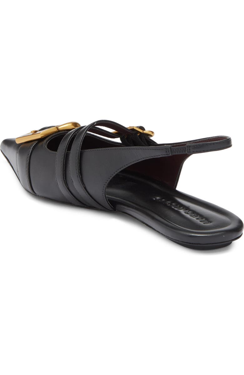 Marc Jacobs The Doll Pointed Toe Slingback Flat, Alternate, color, Black