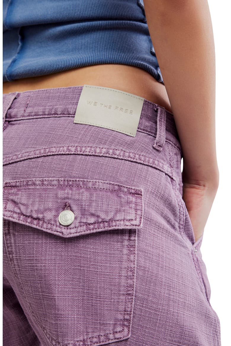 Highland Low Rise Bowed Leg Jeans, Alternate, color, COOL VIOLET