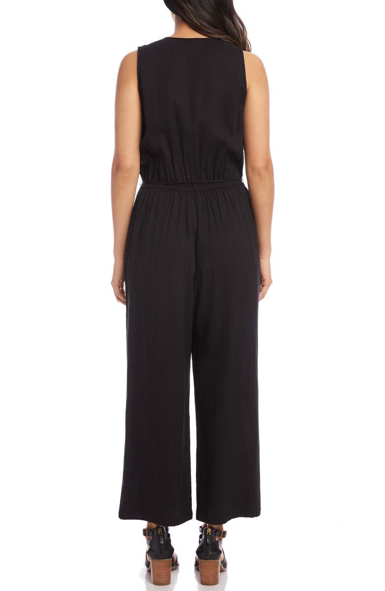 Karen Kane Sleeveless Wide Leg Jumpsuit, Alternate, color,