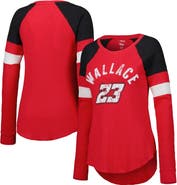 G-III 4HER BY CARL BANKS Women's G-III 4Her by Carl Banks Red Bubba Wallace Action Tri-Blend Thermal Raglan Long Sleeve T-Shirt