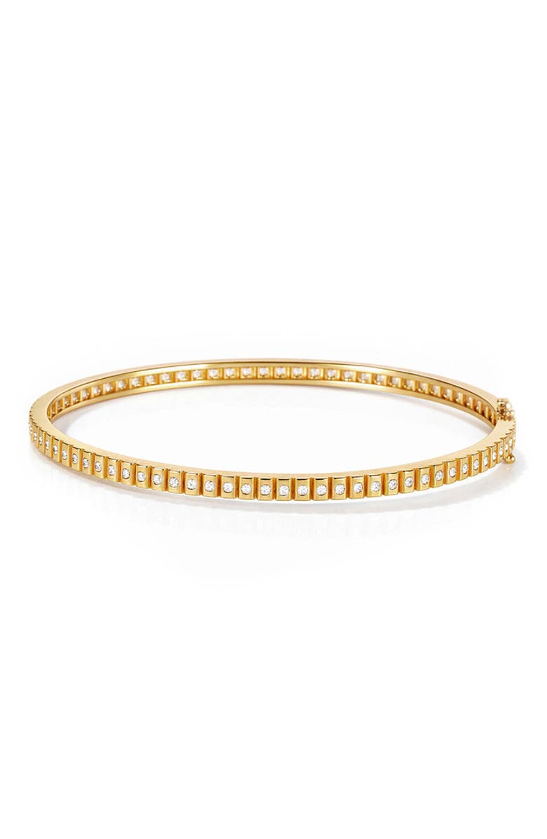 ZARUX Elara Diamond Bangle, Main, color, Yellow Gold