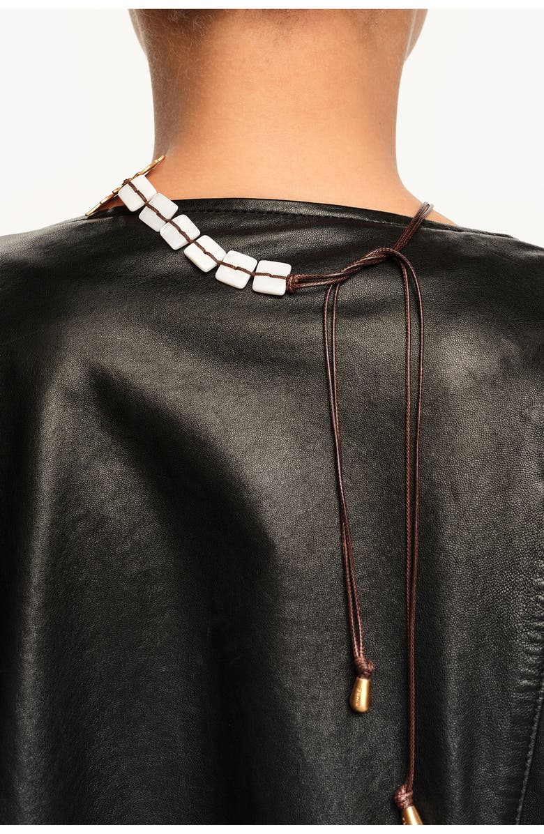 Bimba y Lola Brushed Gold Sun And Animal Necklace, Alternate, color, Gold