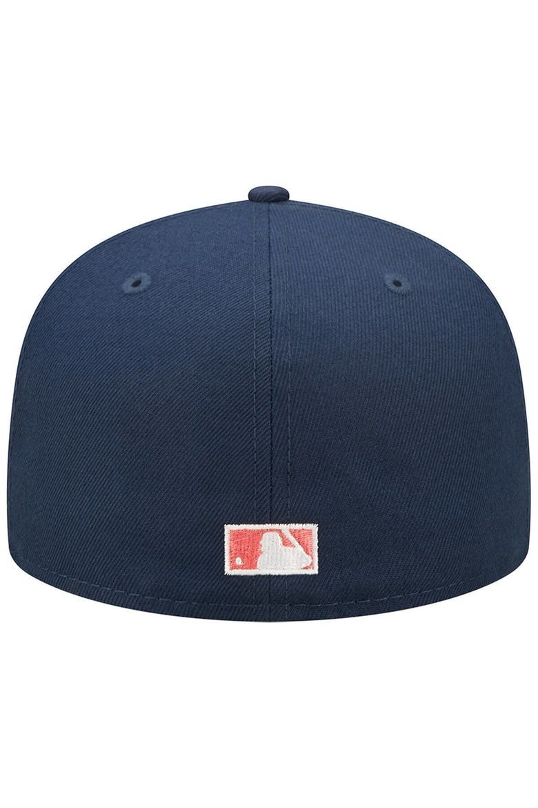 Men's New Era Navy Boston Red Sox 2013 World Series Lava Undervisor 59FIFTY Fitted Hat, Alternate, color, Navy