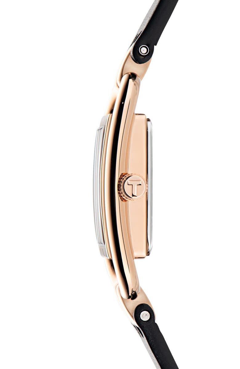 Ted Baker London Iconic Leather Strap Watch, 8mm x 12mm, Alternate, color,