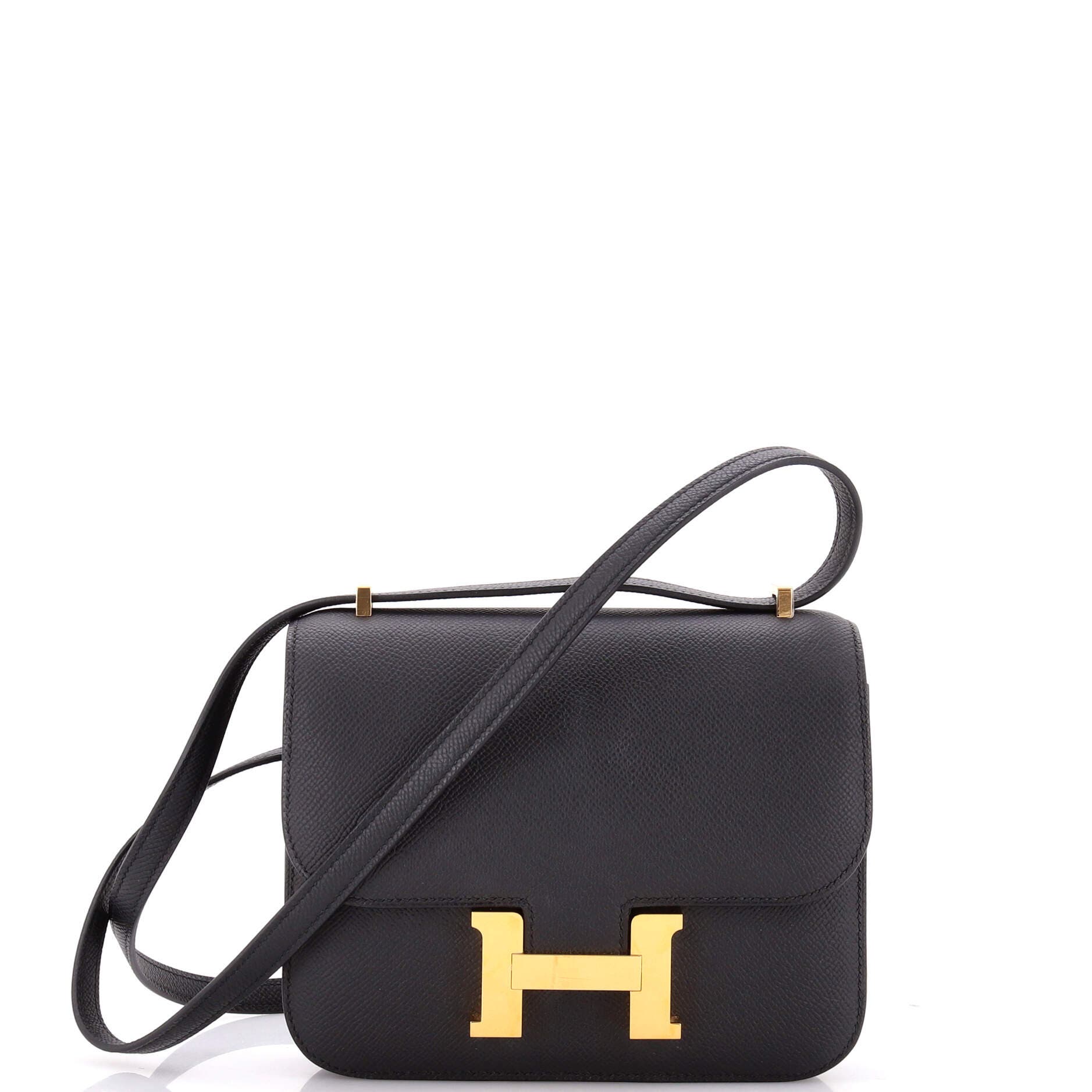Pre-Owned Hermes Constance NM Bag Epsom 18, Main, color, Noir